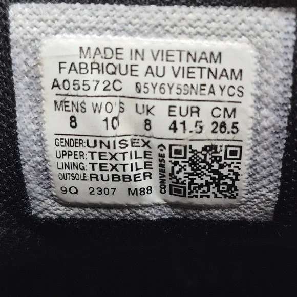 Converse Chuck Taylor All Star 2 Shoes Mens Size 8 Brown Black Mid Top Sneakers - Picture 12 of 13